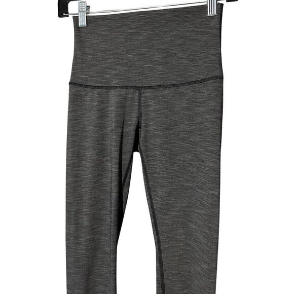 Lululemon Wunder Under Heather Black Space Full Length Leggings Size 4 Yoga Gym - Picture 3 of 9